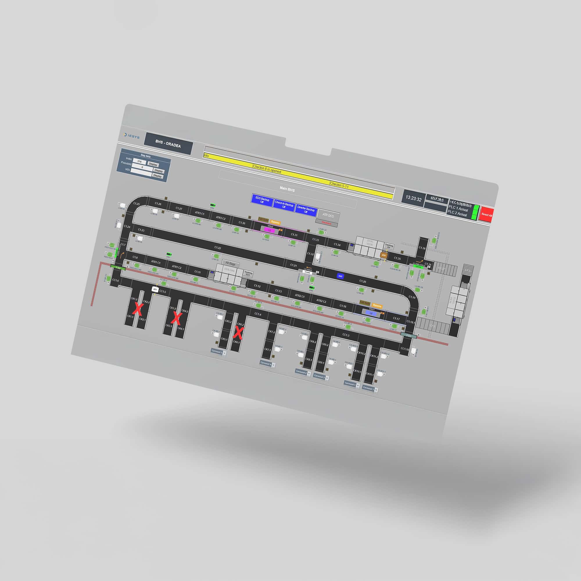 Sisteme SCADA și de control personalizate, IESYS, soluții aeroportuare
